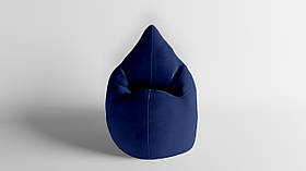 Крісло - мішок SkyPuff Краплинка 120х80 Велюр Allure Navy