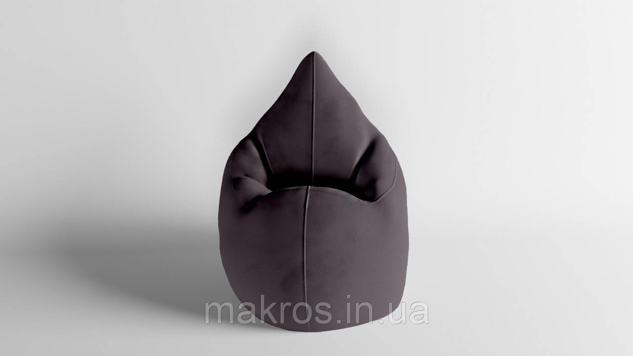 Крісло - мішок SkyPuff Краплинка 120х80 Велюр Allure Taupe