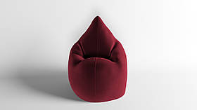 Крісло - мішок SkyPuff Краплинка 120х80 Велюр Florida Burgundy