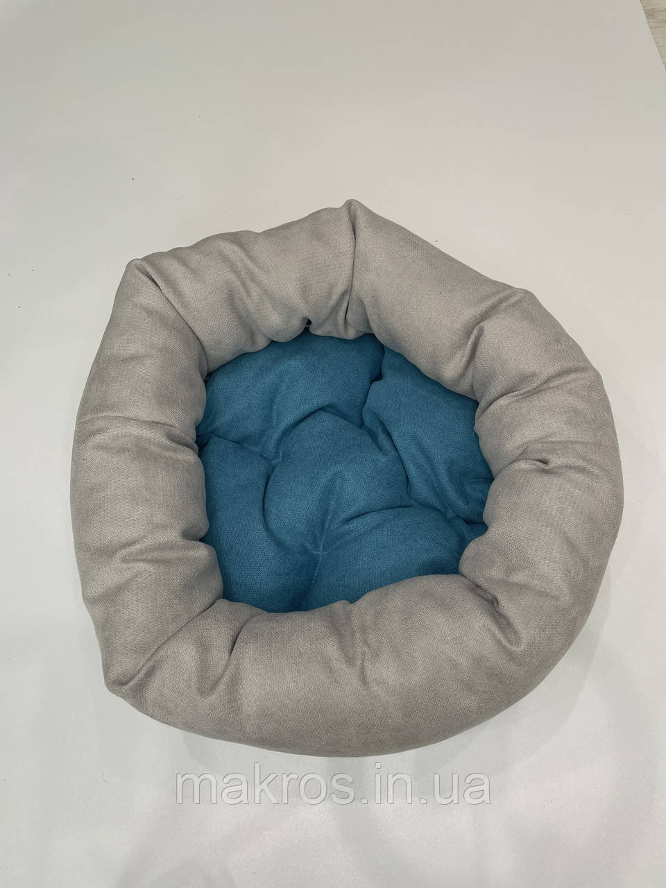 Лежак для котів і собак SKYPUFF 60 см Great Cool Beige + Teal