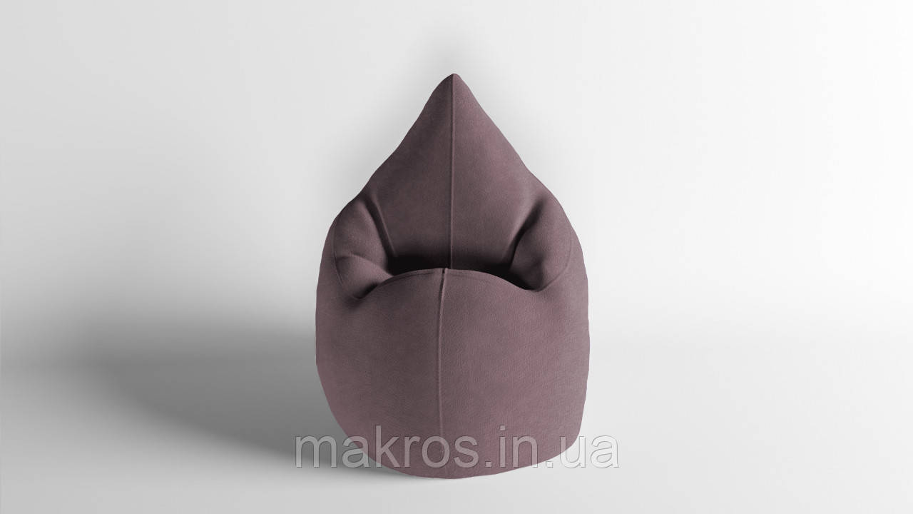 Крісло - мішок SkyPuff Краплинка 120х80 Велюр GREAT Dusty Rose