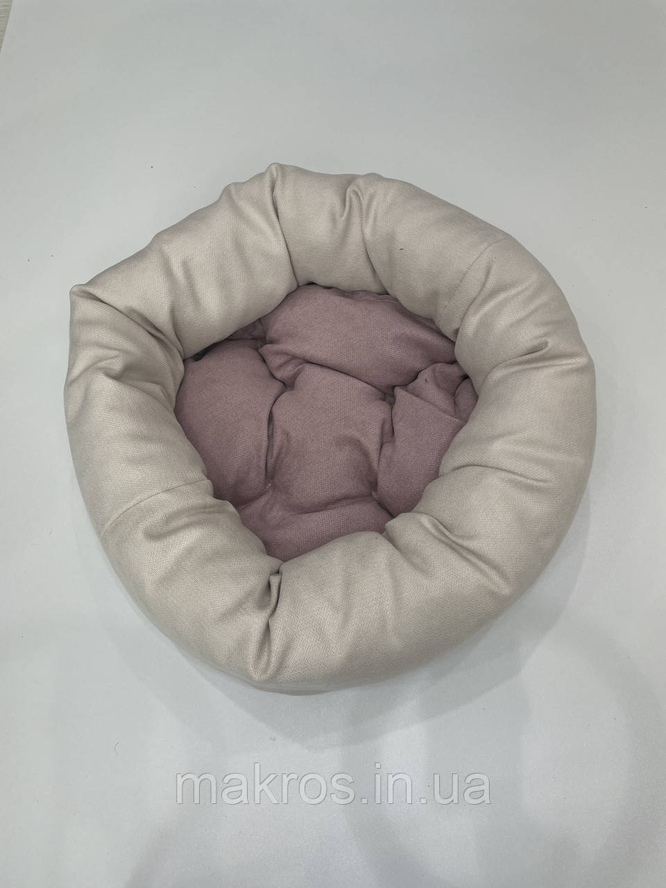Лежак для котів і собак SKYPUFF 60 см Great Ecru + Dusty Rose