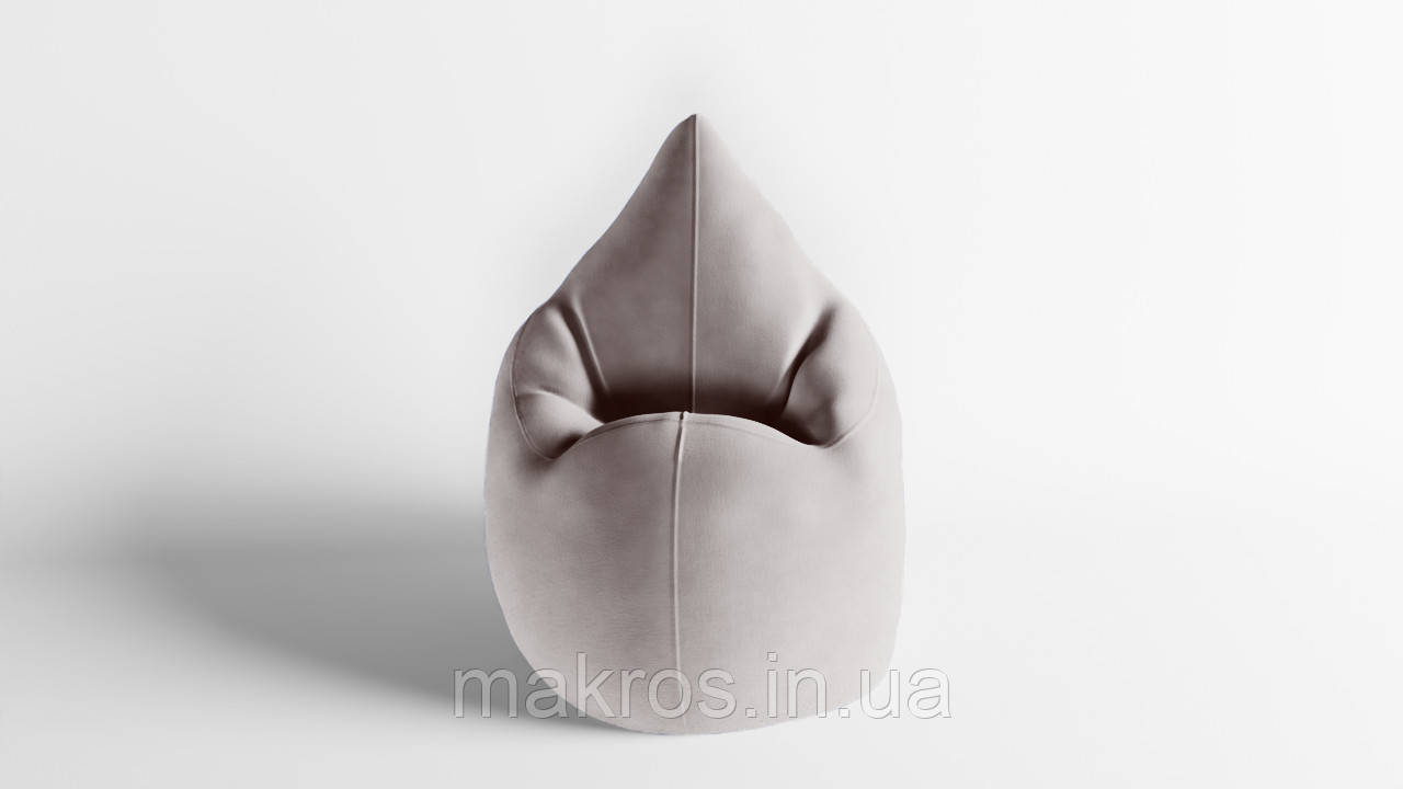 Крісло - мішок SkyPuff Краплинка 120х80 Велюр ORLANDO Marble, фото 1