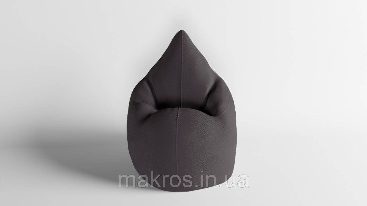 Крісло - мішок SkyPuff Краплинка 120х80 Велюр Victory Cappuccino
