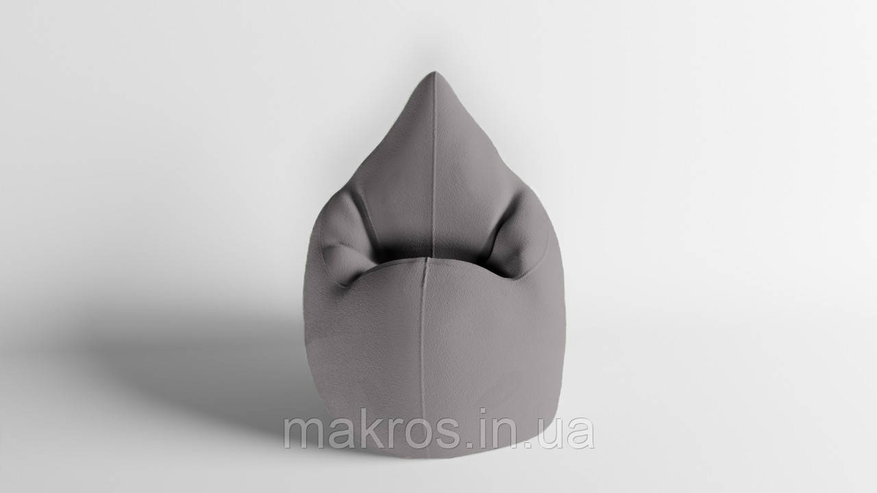 Крісло - мішок SkyPuff Краплинка 120х80 Велюр Victory Cocoa