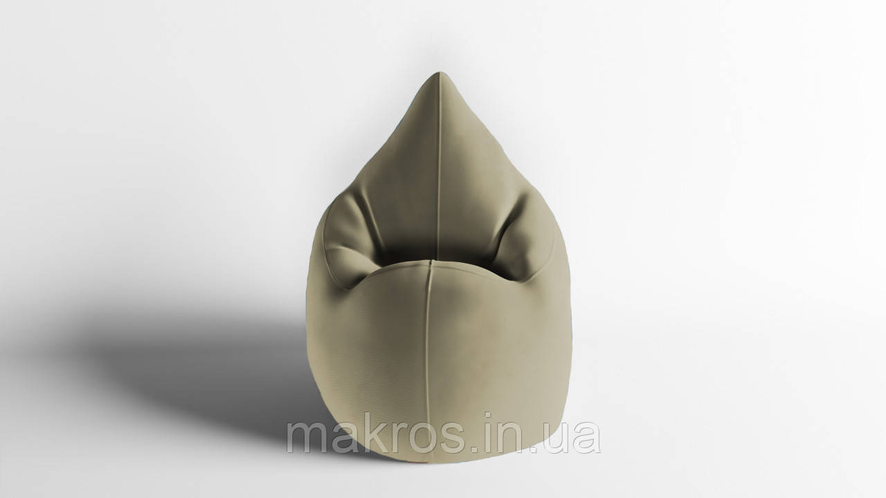 Крісло - мішок SkyPuff Краплинка 120х80 Велюр Virginia Light Beige
