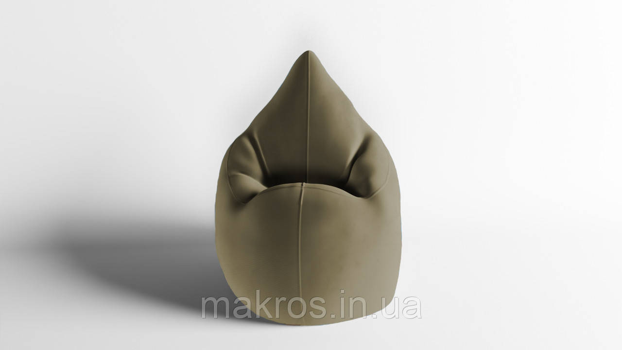Крісло - мішок SkyPuff Краплинка 120х80 Велюр Virginia Light brown