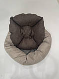 Лежак для котів і собак SKYPUFF 60 см Great Latte + Chocolate, фото 2