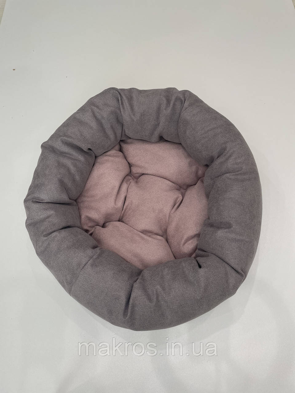 Лежак для котів і собак SKYPUFF 60 см Great Taupe + Dusty Rose