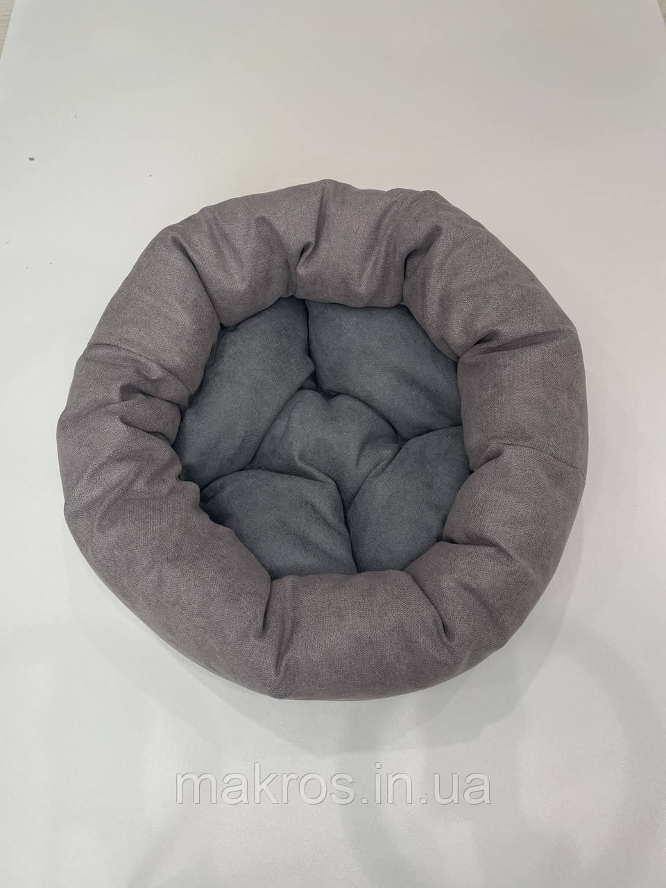 Лежак для котів і собак SKYPUFF 60 см Great Taupe + Gray
