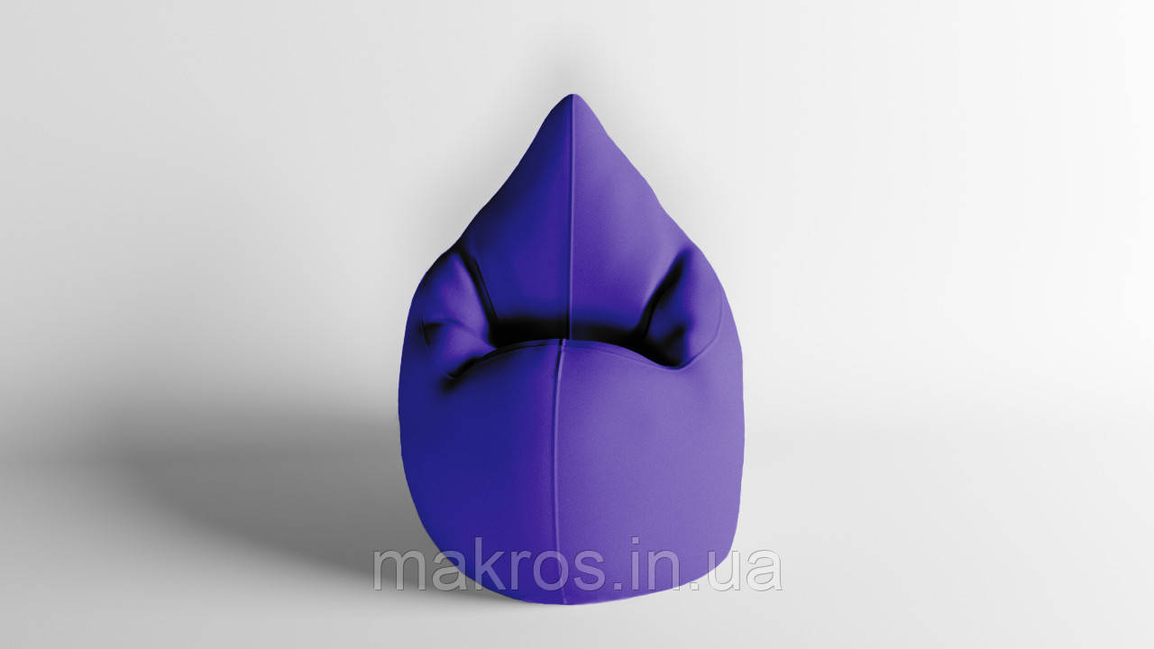 Крісло - мішок SkyPuff Краплинка 120х80 Оксфорд 600D.PU.WR 171 Сереневий