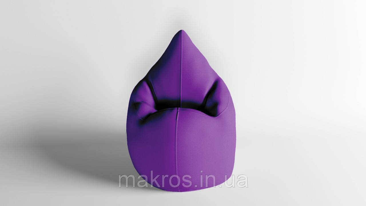 Крісло - мішок SkyPuff Краплинка 120х80 Оксфорд 600D.PU.WR 193 Сливовий