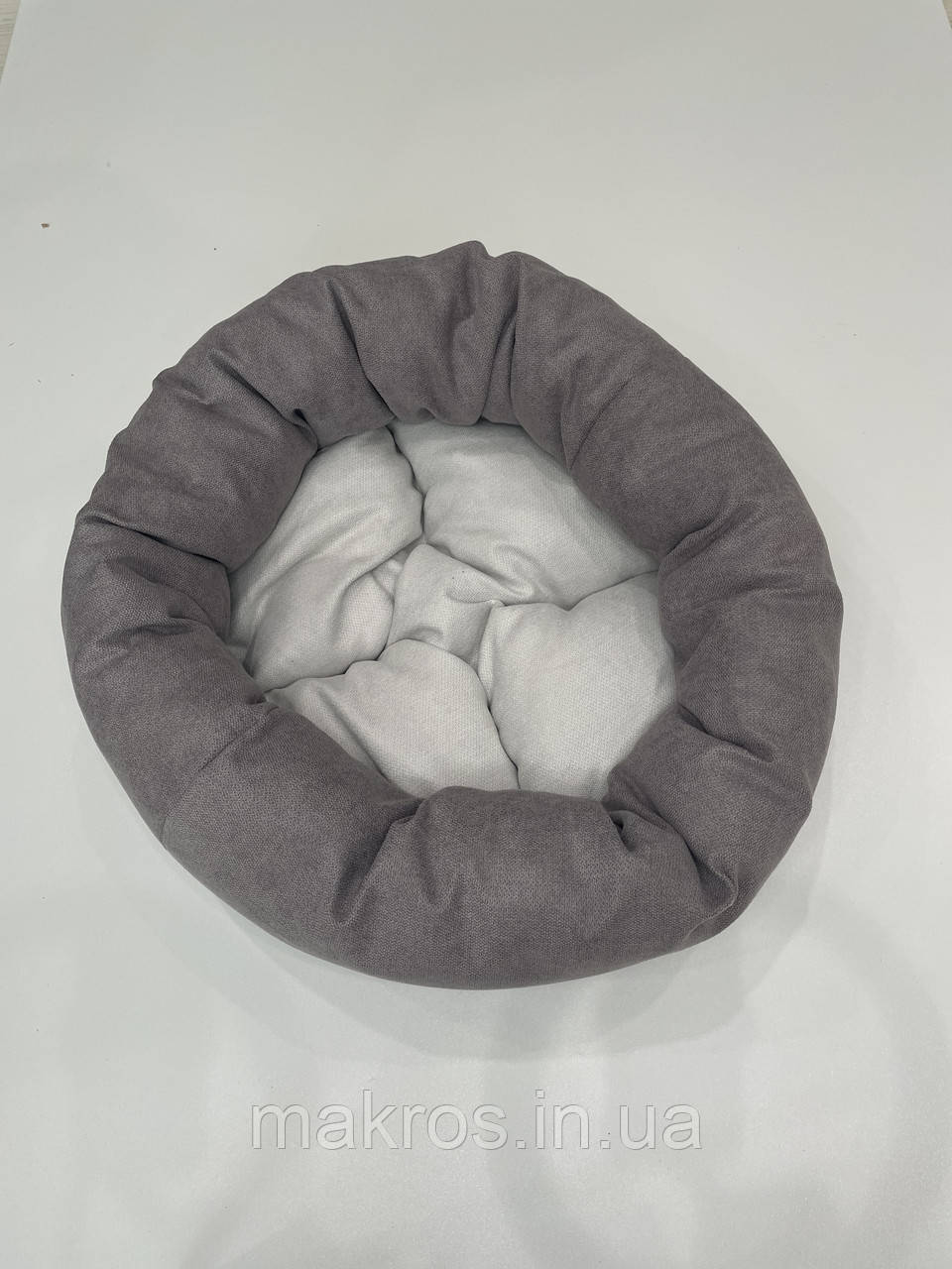 Лежак для котів і собак SKYPUFF 50 см Great Taupe + White