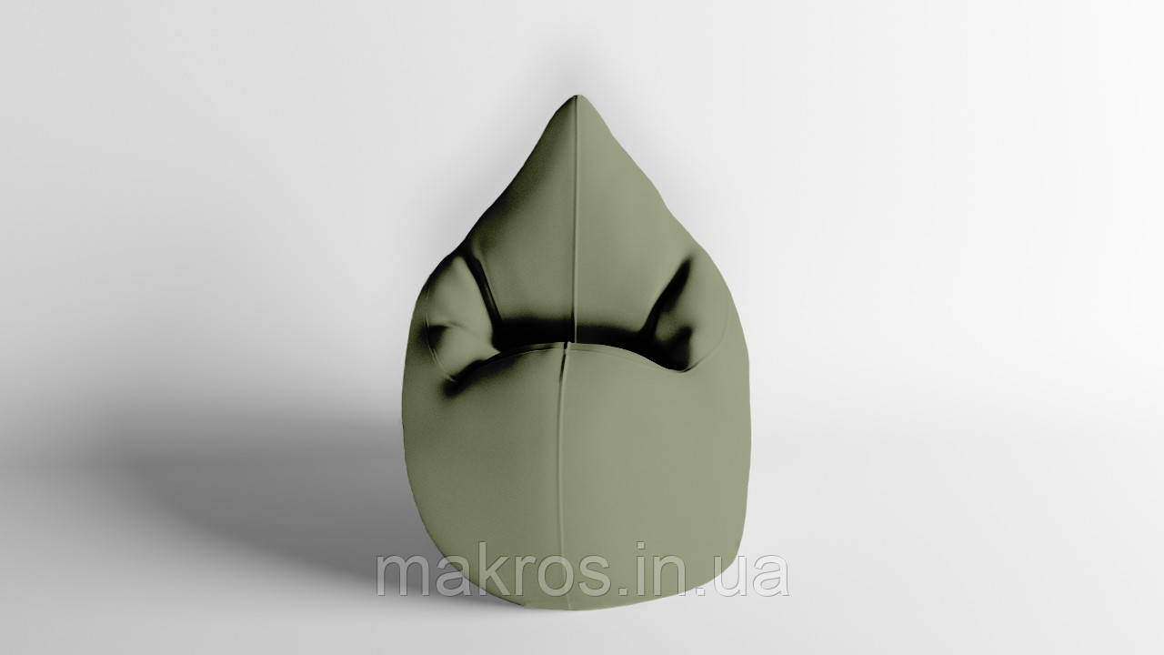Крісло - мішок SkyPuff Краплинка 120х80 Оксфорд 600D.PU.WR 263 Хакі світлий