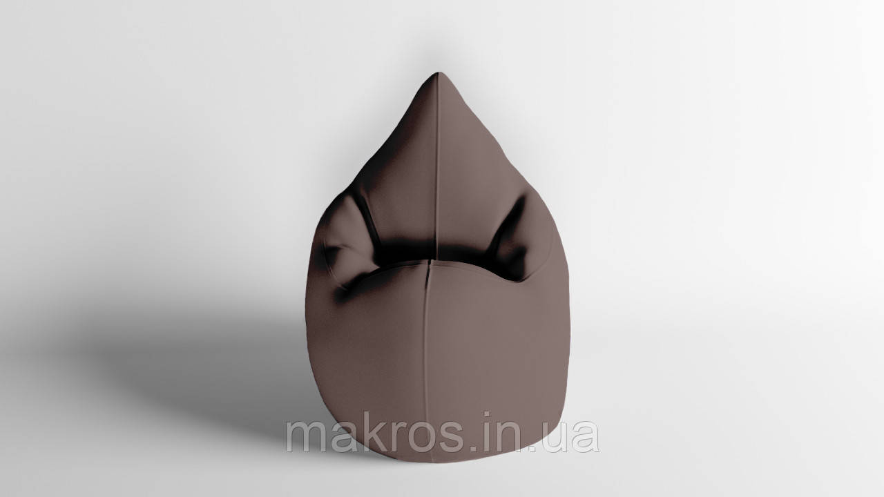 Крісло - мішок SkyPuff Краплинка 120х80 Оксфорд 600D.PU.WR 303 коричневий