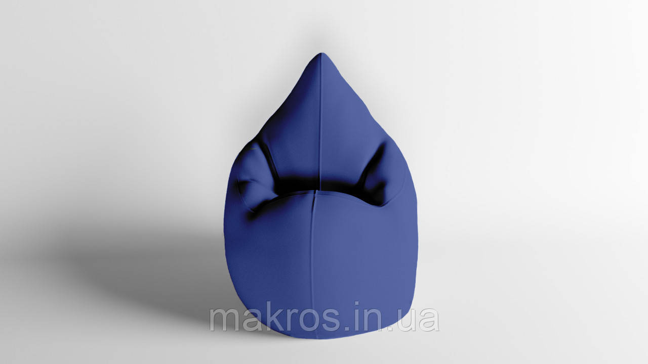 Крісло - мішок SkyPuff Краплинка 120х80 Оксфорд 600D.PU.WR 330 Темно синій, фото 1