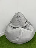 Крісло - мішок SkyPuff груша Ждун , L - 120х90 Florida Silver, фото 10