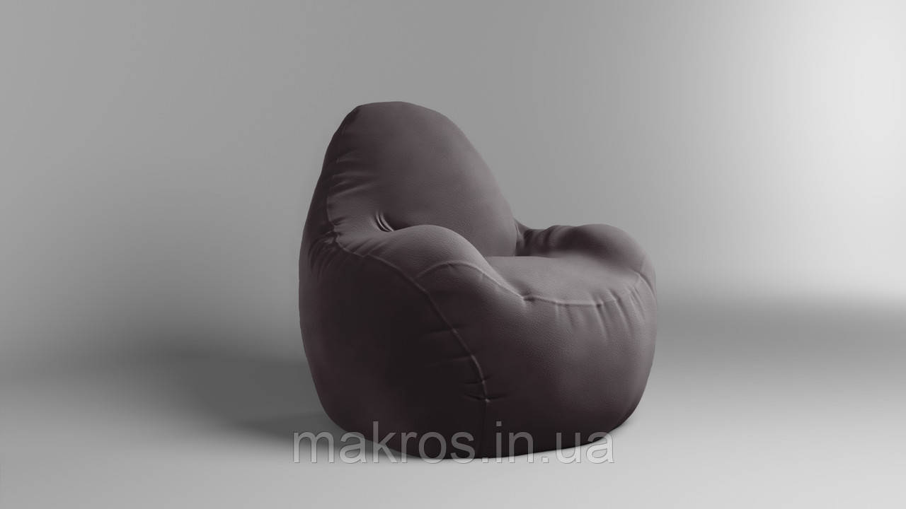 Крісло - мішок SkyPuff Relax 100 см Велюр Allure Chocolate