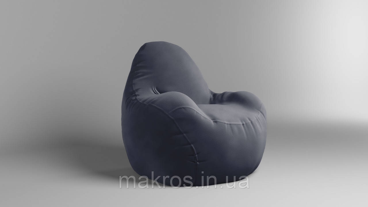 Крісло - мішок SkyPuff Relax 100 см Велюр Allure Dolphin