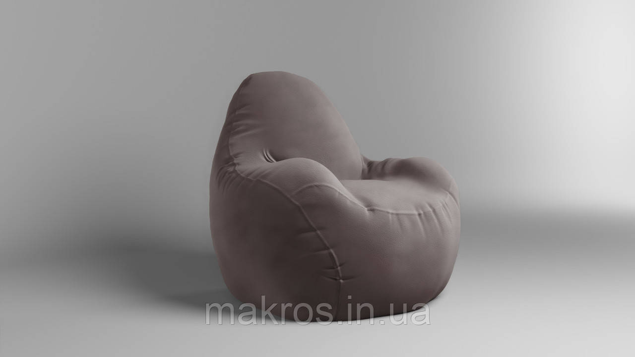 Крісло - мішок SkyPuff Relax 100 см Велюр Allure Latte