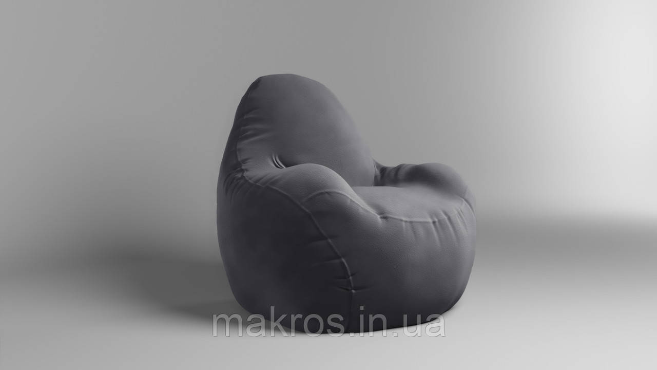 Крісло - мішок SkyPuff Relax 100 см Велюр Allure Stone