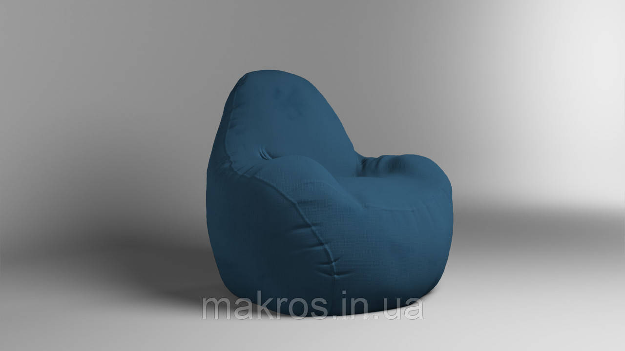 Крісло - мішок SkyPuff Relax 100 см Велюр Energy Ocean