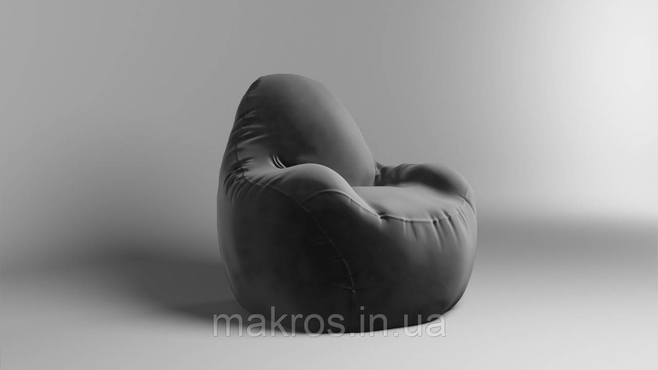 Крісло - мішок SkyPuff Relax 100 см Велюр Florida Black