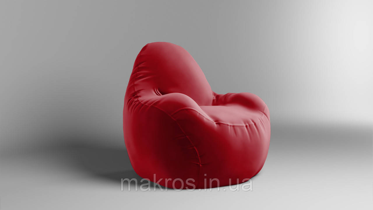Крісло - мішок SkyPuff Relax 100 см Велюр Florida Red