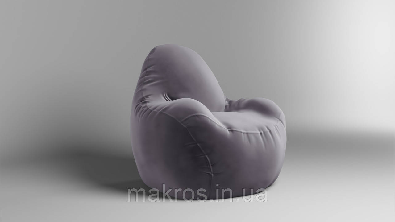 Крісло - мішок SkyPuff Relax 100 см Велюр Florida Violet