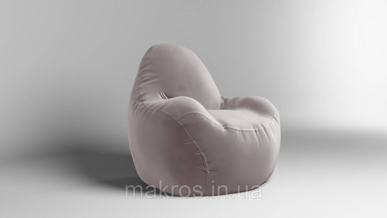 Крісло - мішок SkyPuff Relax 100 см Велюр ORLANDO Marble