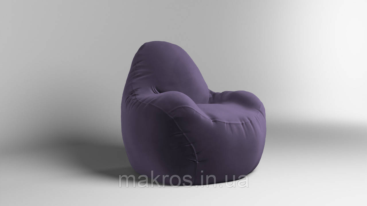 Крісло - мішок SkyPuff Relax 100 см Велюр ORLANDO Violet