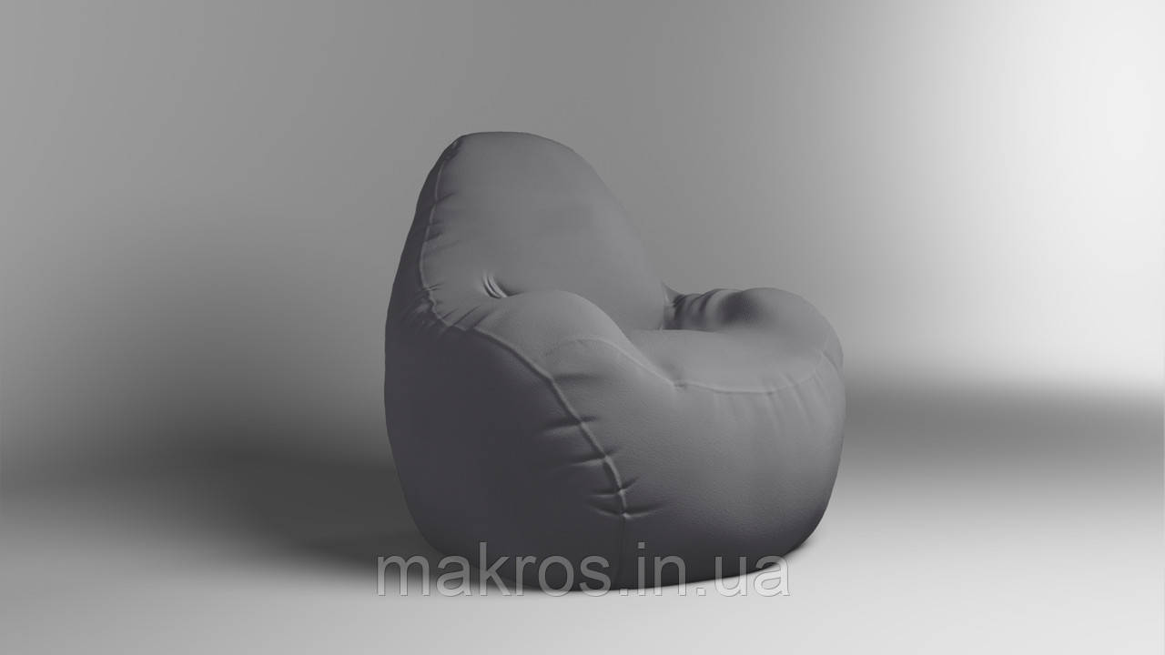 Крісло - мішок SkyPuff Relax 100 см Велюр Victory Light Gray