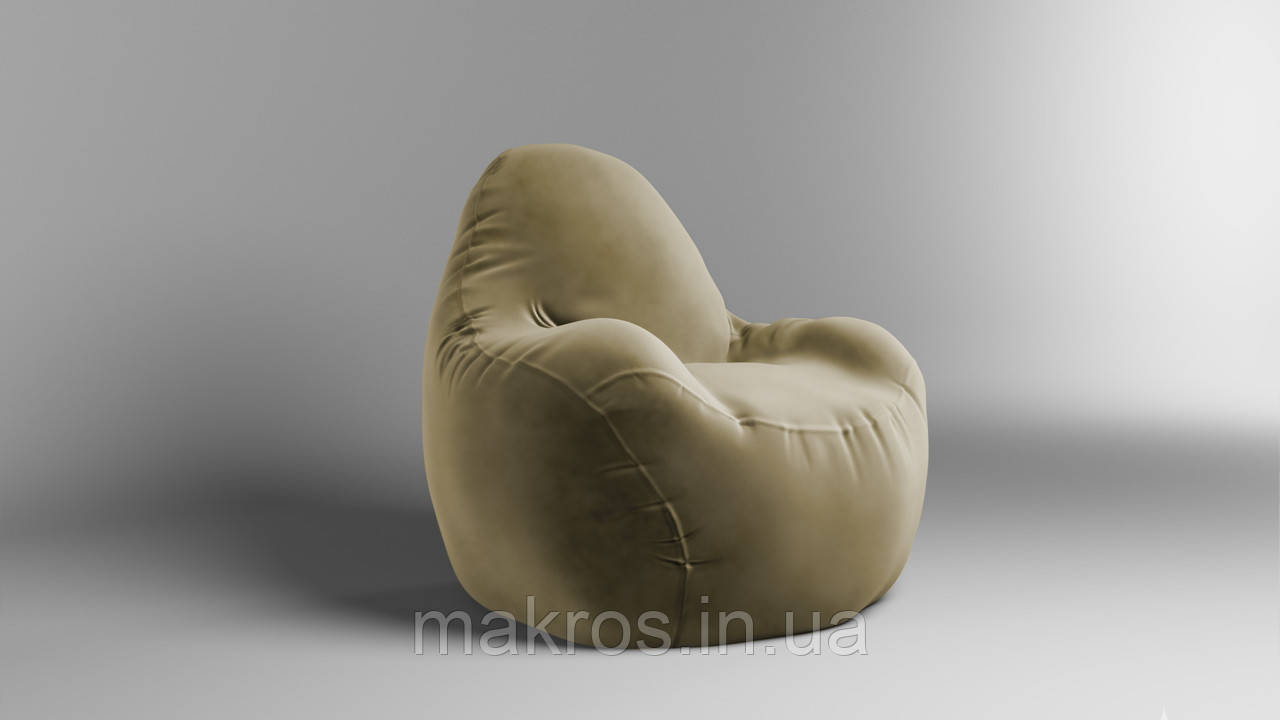 Крісло - мішок SkyPuff Relax 100 см Велюр Virginia Light brown