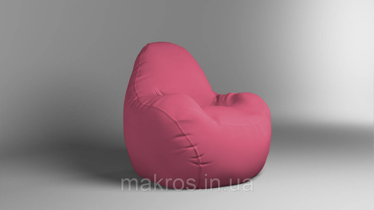 Крісло - мішок SkyPuff Relax 100 см Оксфорд 600D.PU.WR 1056 Рожевий