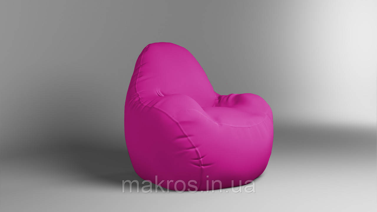 Крісло - мішок SkyPuff Relax 100 см Оксфорд 600D.PU.WR 143 Темно малиновой