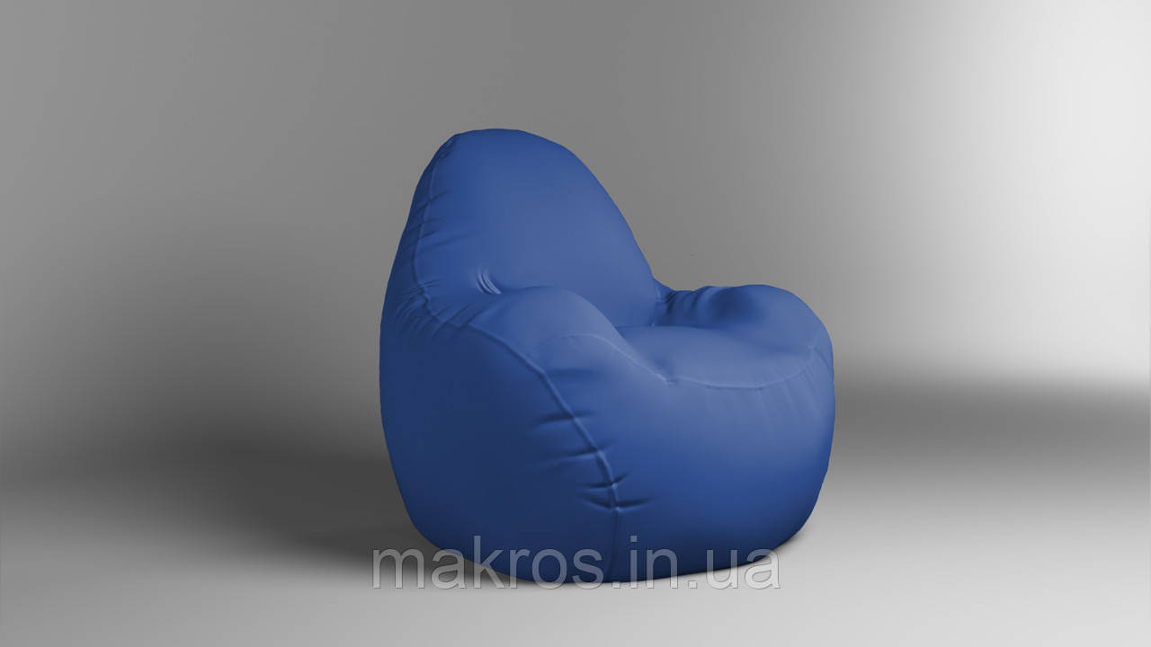 Крісло - мішок SkyPuff Relax 100 см Оксфорд 600D.PU.WR 225 Синій