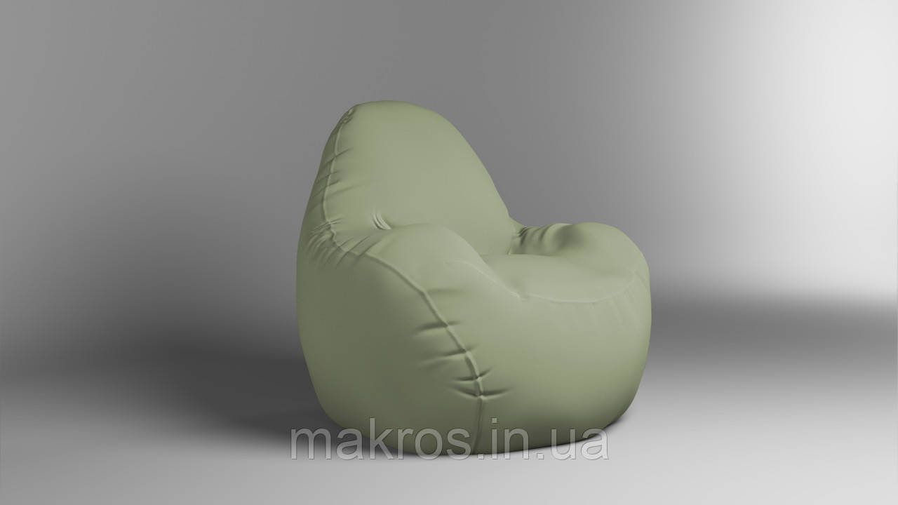 Крісло - мішок SkyPuff Relax 100 см Оксфорд 600D.PU.WR 263 Хакі світлий, фото 1