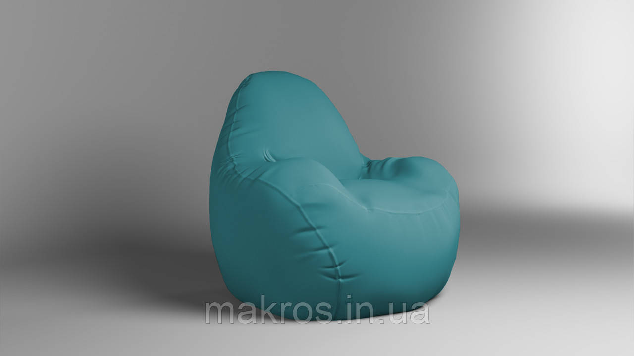 Крісло - мішок SkyPuff Relax 100 см Оксфорд 600D.PU.WR 272 Темно зелений