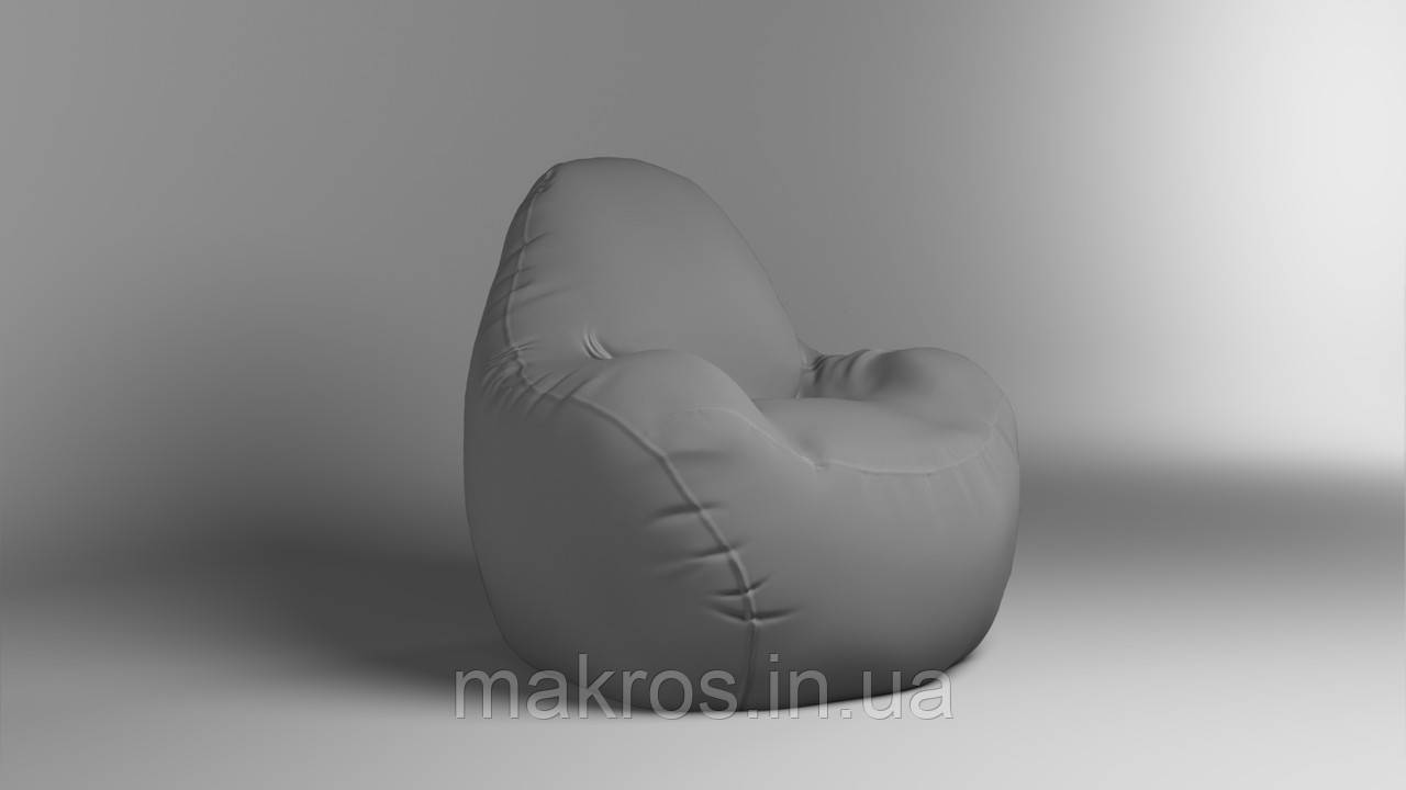 Крісло - мішок SkyPuff Relax 100 см Оксфорд 600D.PU.WR 320 Сірий