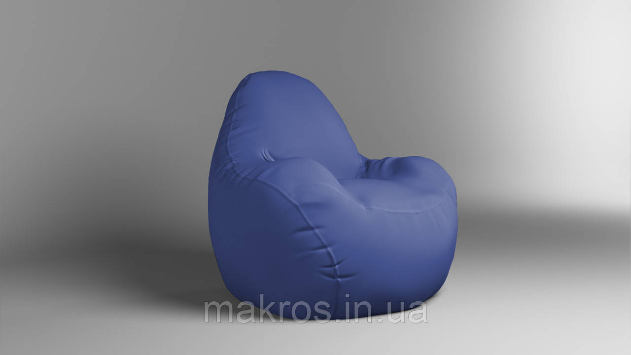 Крісло - мішок SkyPuff Relax 100 см Оксфорд 600D.PU.WR 330 Темно синій
