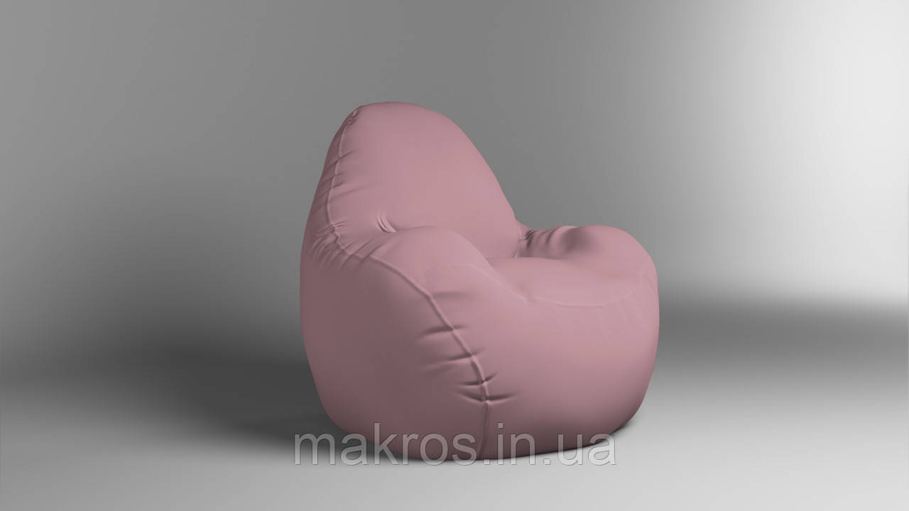 Крісло - мішок SkyPuff Relax 100 см Оксфорд 600D.PU.WR 381 Лососевий, фото 1