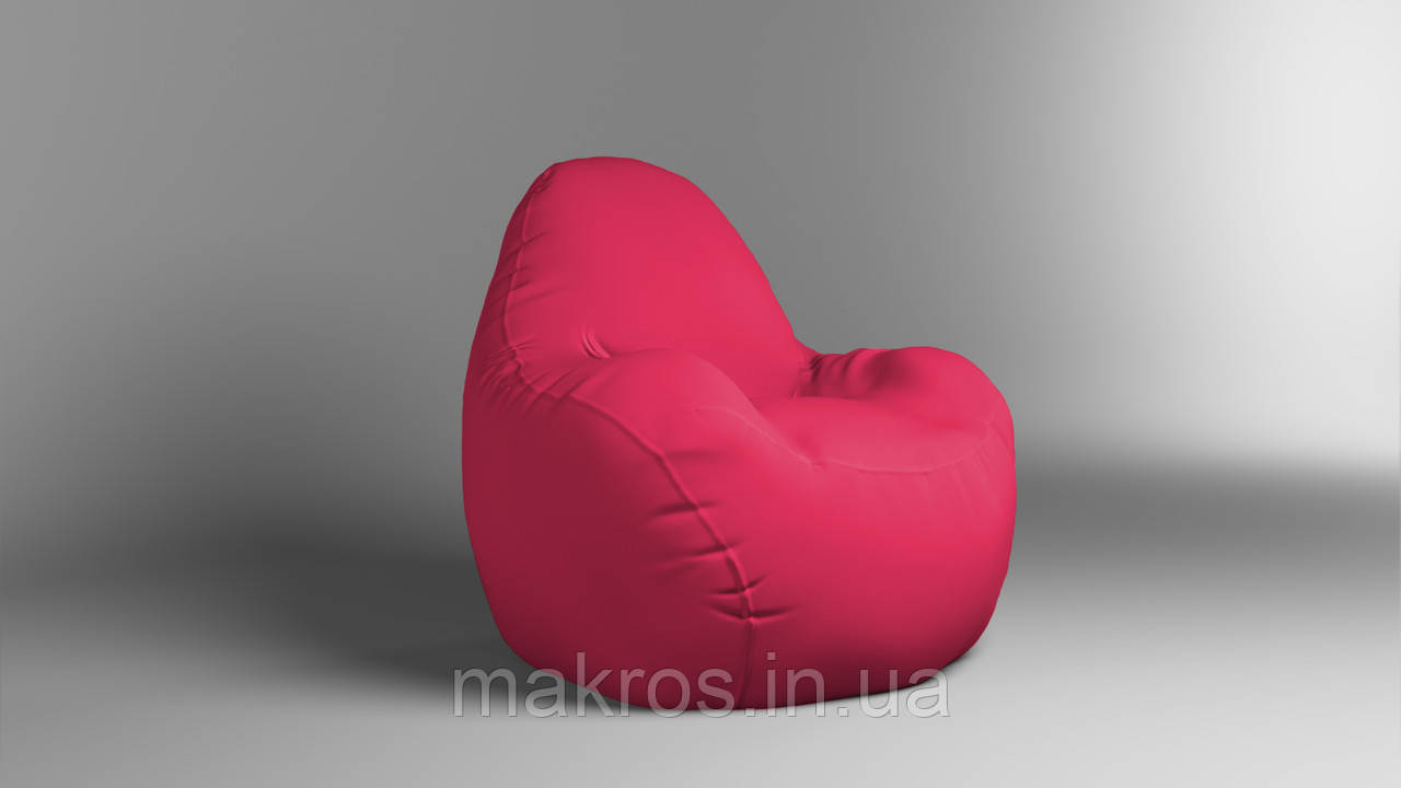 Крісло - мішок SkyPuff Relax 100 см Оксфорд 600D.PU.WR 577 Рожевий барбі, фото 1