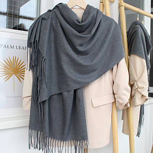 Кашеміровий однотонний шарф 104014