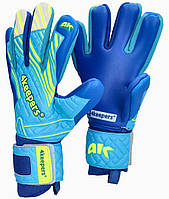 Дитячі воротарські рукавички 4keepers блакитний SOFT-AZUR-NC, Синій, Розмір (EU) — 7