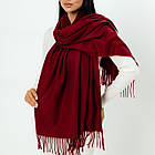 Кашеміровий однотонний шарф 104017, фото 2