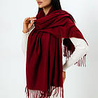 Кашеміровий однотонний шарф 104017, фото 3