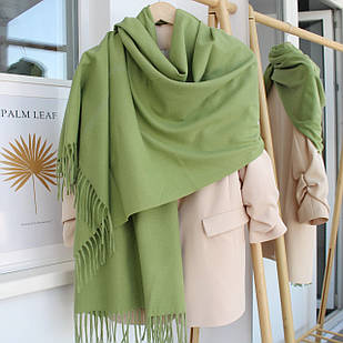 Кашеміровий однотонний шарф 104018