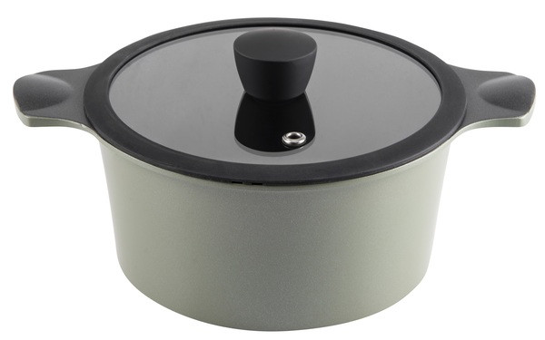 Каструля RINGEL Zitrone Olive 24x12 см (4.2л) з кришкою (RG-2108-24/1/OL) TZP132