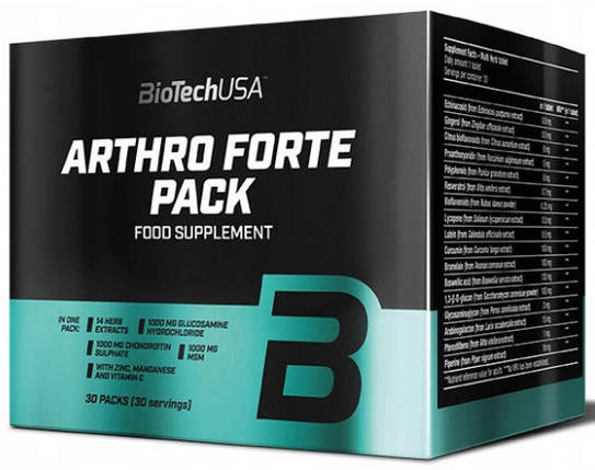 Для суглобів і зв'язок BioTech Arthro Forte Pack 30 пак, фото 1