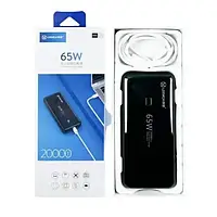 Павербанк 20000 mAh LEEMOA S6 PD 65W.Power bank 20000. Мобільна зарядка.